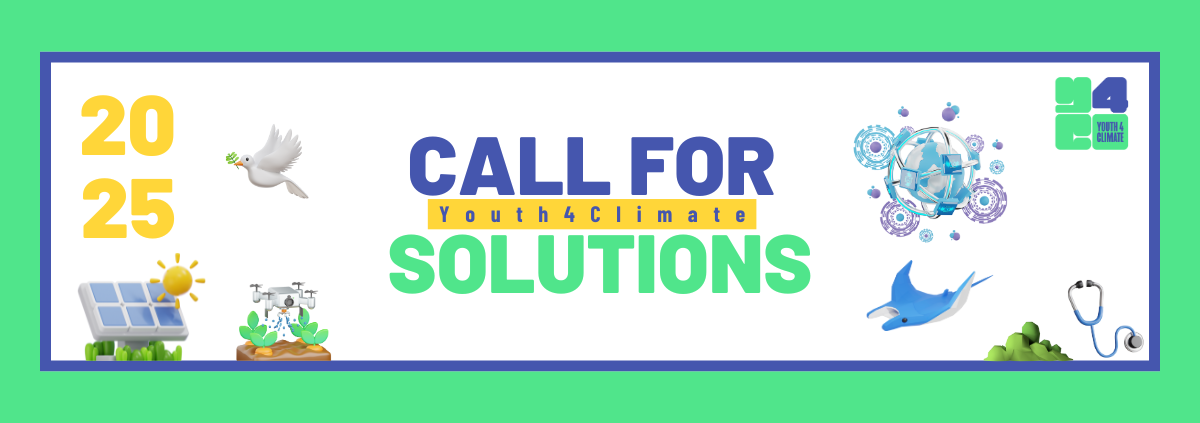 Convocatoria de Soluciones 2025 de Youth4Climate