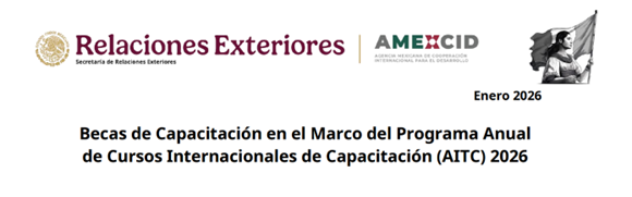 Programa Anual de Cursos Internacionales de Capacitación (AITC) 2026