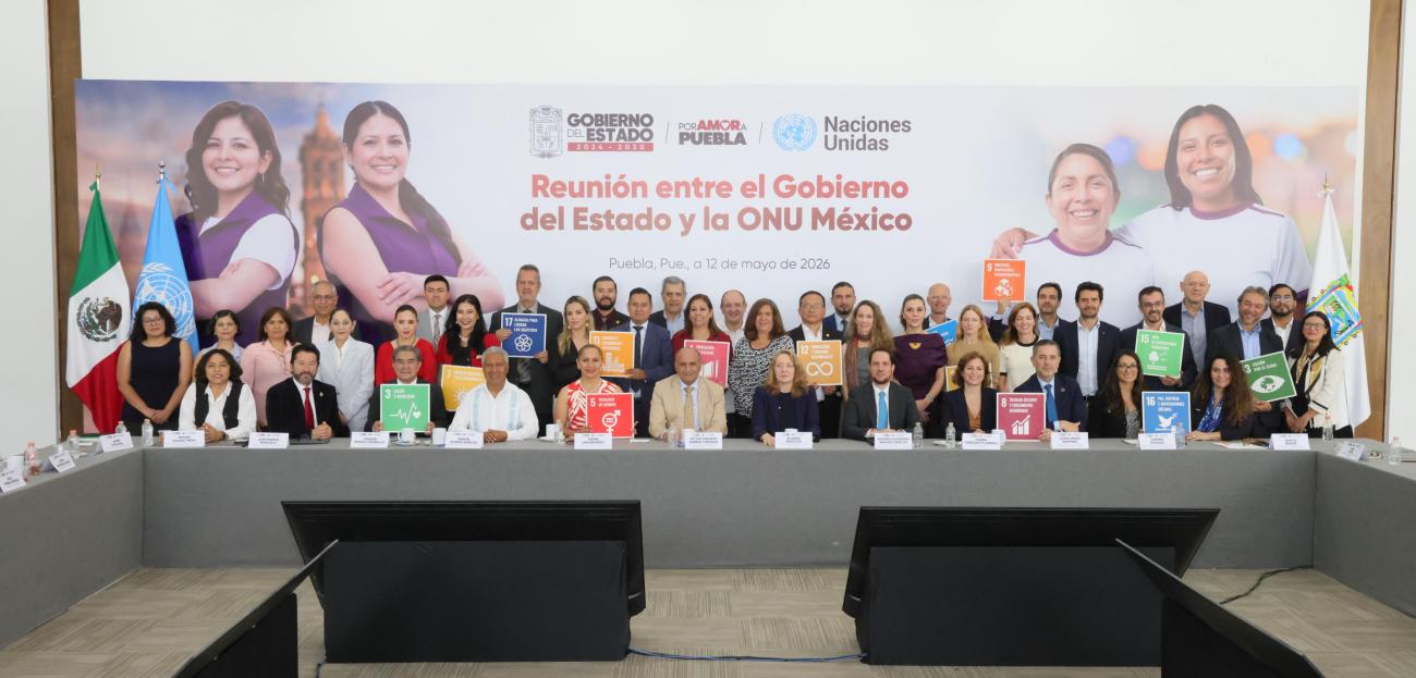 Portada de: El Estado de Puebla y la ONU en México fortalecen la cooperación para acelerar la Agenda 2030 y los ODS