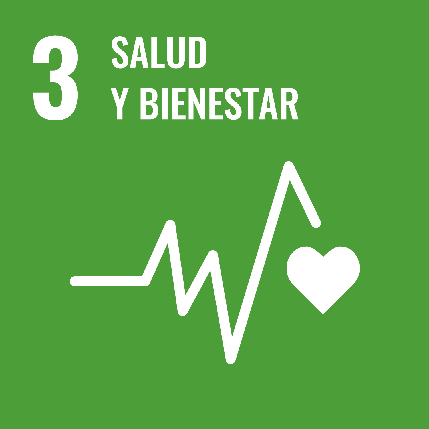 Ícono del ODS 3: Salud y Bienestar