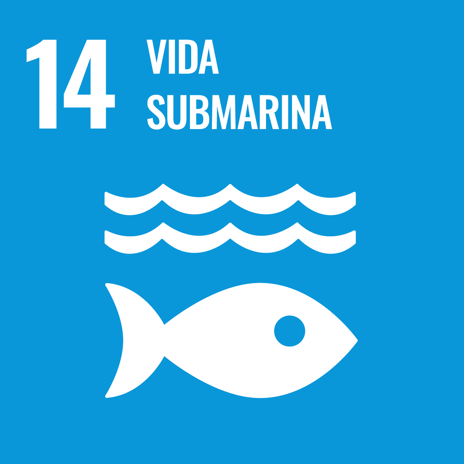 Ícono del ODS 14: Vida Submarina